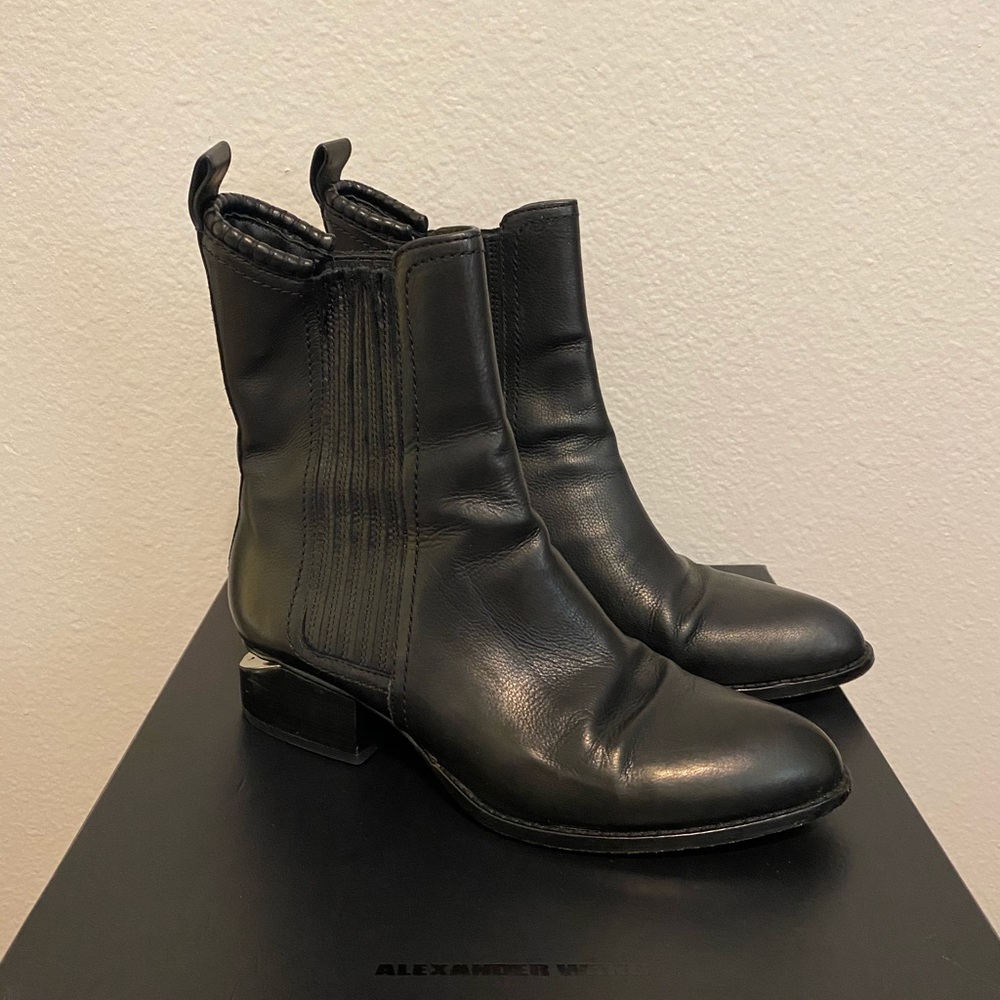Alexander Wang Anouck Boot (Rhodium/Black)